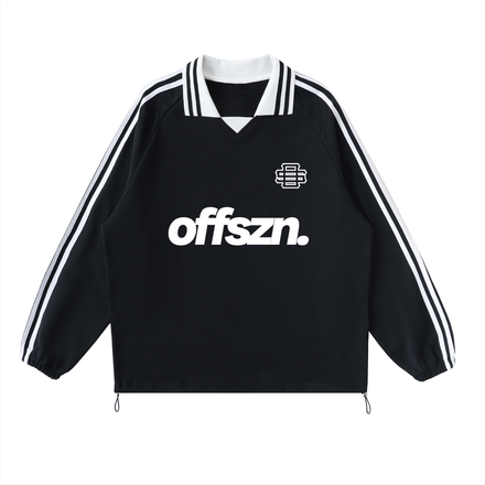 Offszn. Striped collar Sweatshirt